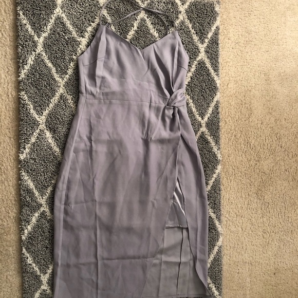 Lulu’s Making Eyes At You grey midi dress - Picture 6 of 11